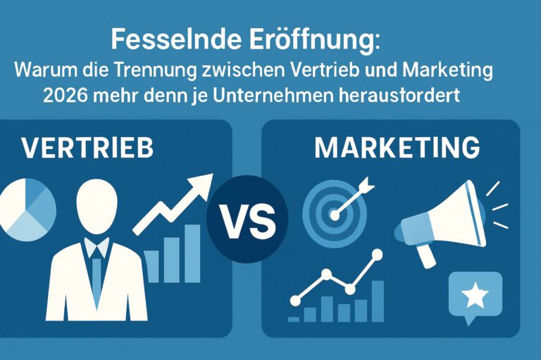 Vertrieb und Marketing versus: Was trennt und verbindet?